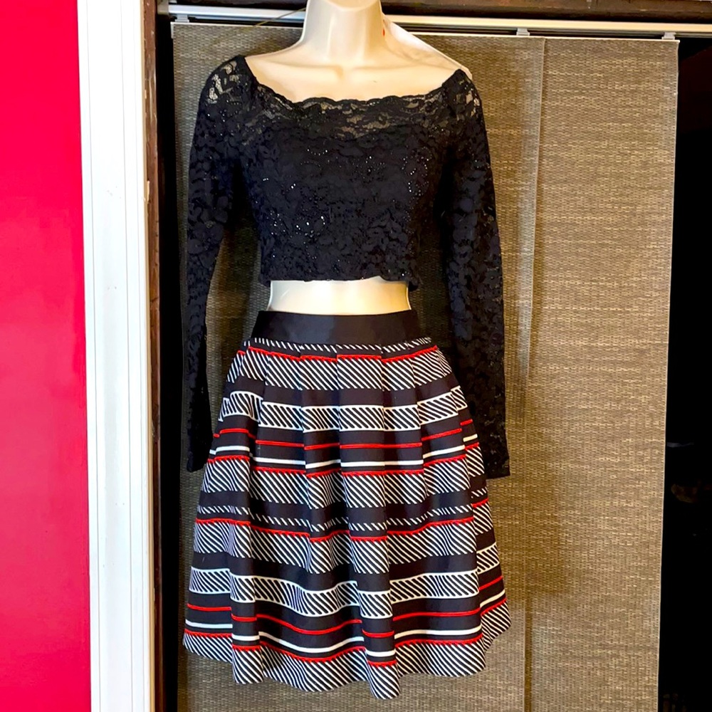 Hannah S - Two-Piece Top and Skirt Set / Outfit. Size 6